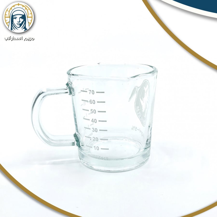 Rhino Shot Glass with Spouts and Handle  كوب اسبرسو رينو 70 مل