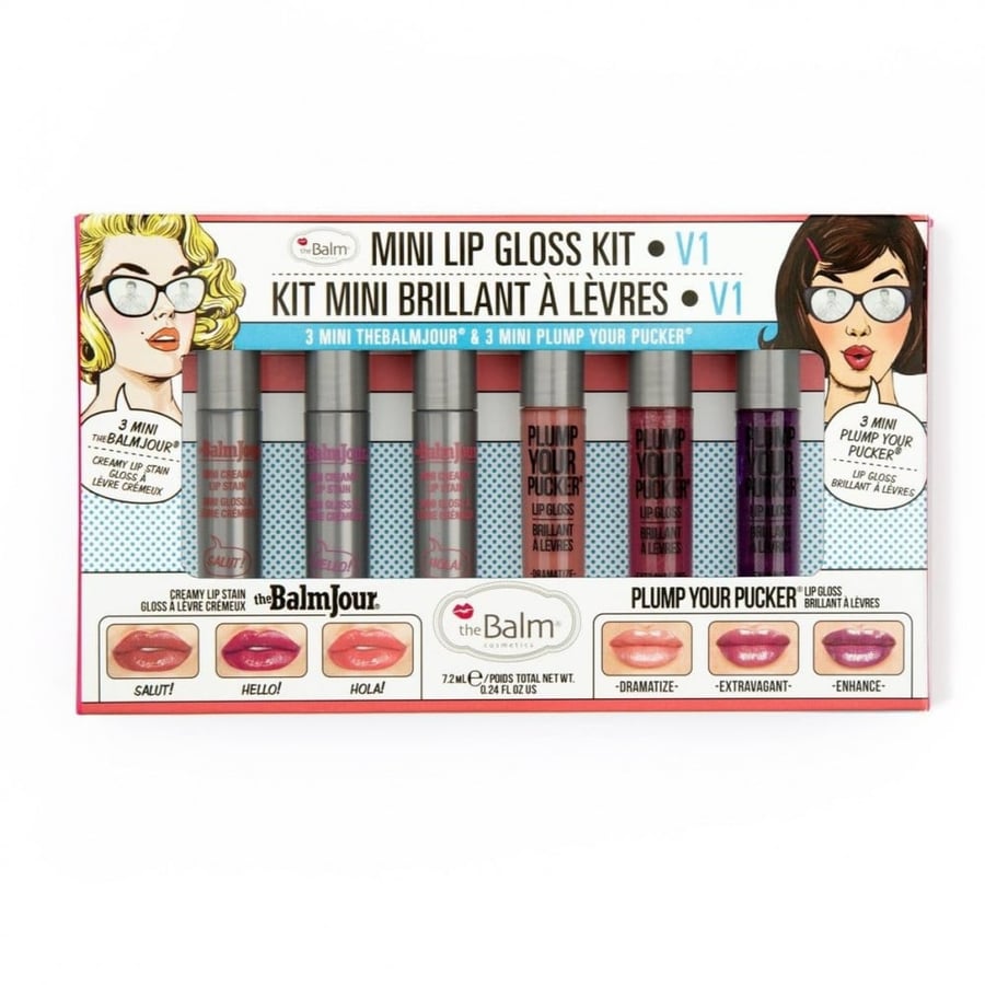 ذا بالم مجموعة من 6 ملمعات شفاه - فانيلا - The Balm Mini Lip Gloss 6pc