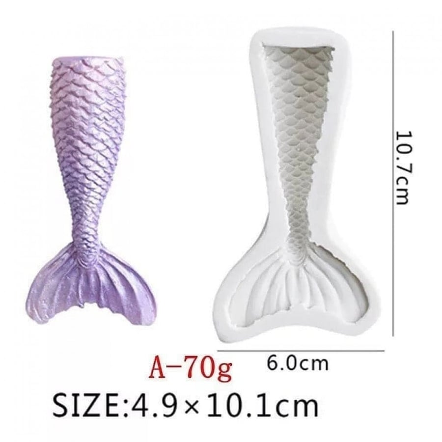 Mermaid tail mold