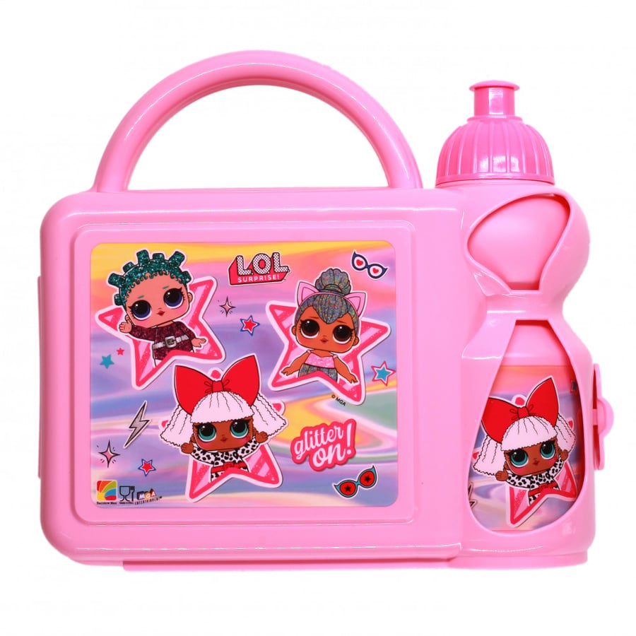لول- طقم علبة غداء و زمزمية - LOL Lunch Box Set