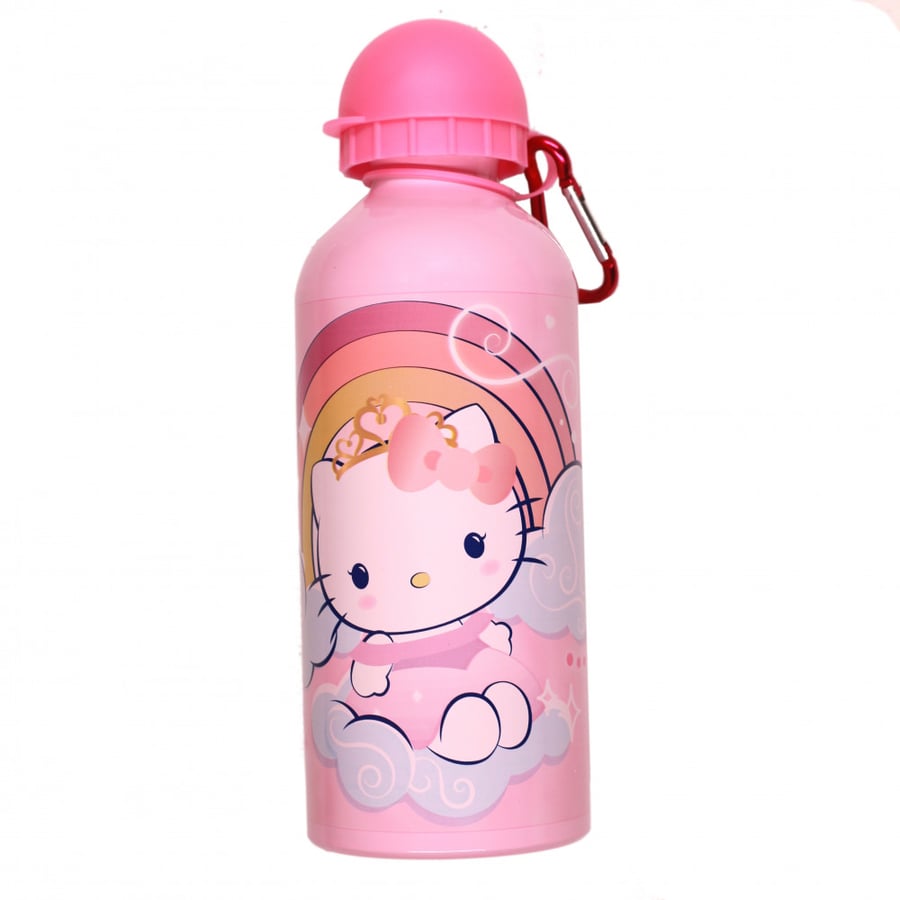 هيلوكيتي- زمزمية الومنيوم 600 مل - Hello Kitty Aluminium Water Bottle 600 ml
