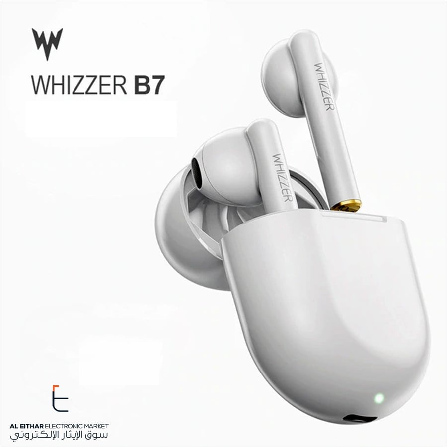 ويزر | سماعة بلوتوث مع علبة ابيض WHIZZER | PravoPods B7 IPX5 TWS Bluetooth Earphone v5.0