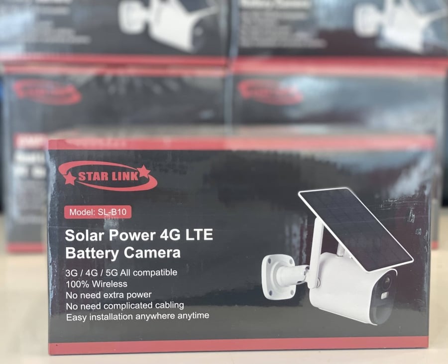 كاميرا ثابتة ستارلينك تعمل بالطاقة شمسية تعمل بشريحة بيانات 4G بدقة 2 ميجا
