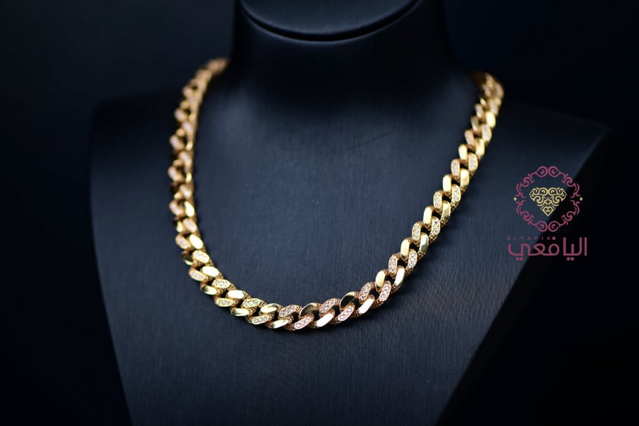 عقد جنزير فاخر عيار 21