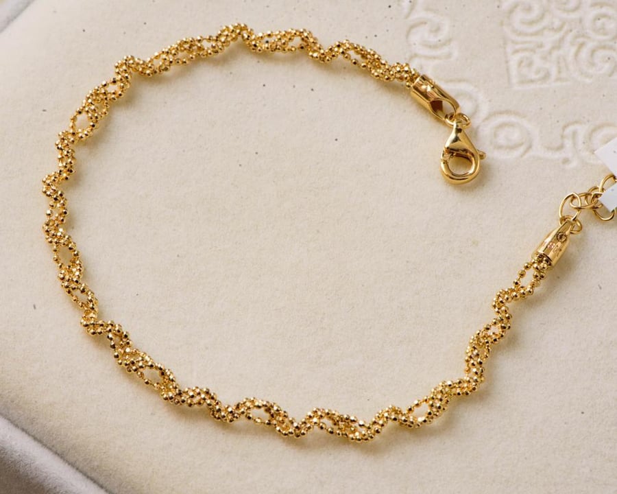 18k Italian gold flow