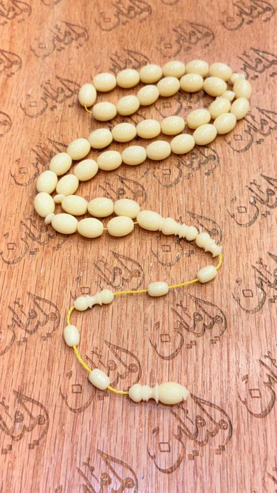 سبحة بكلايت خام امريكي خراطة مصري 10.5في14 ملي 39 خرزة