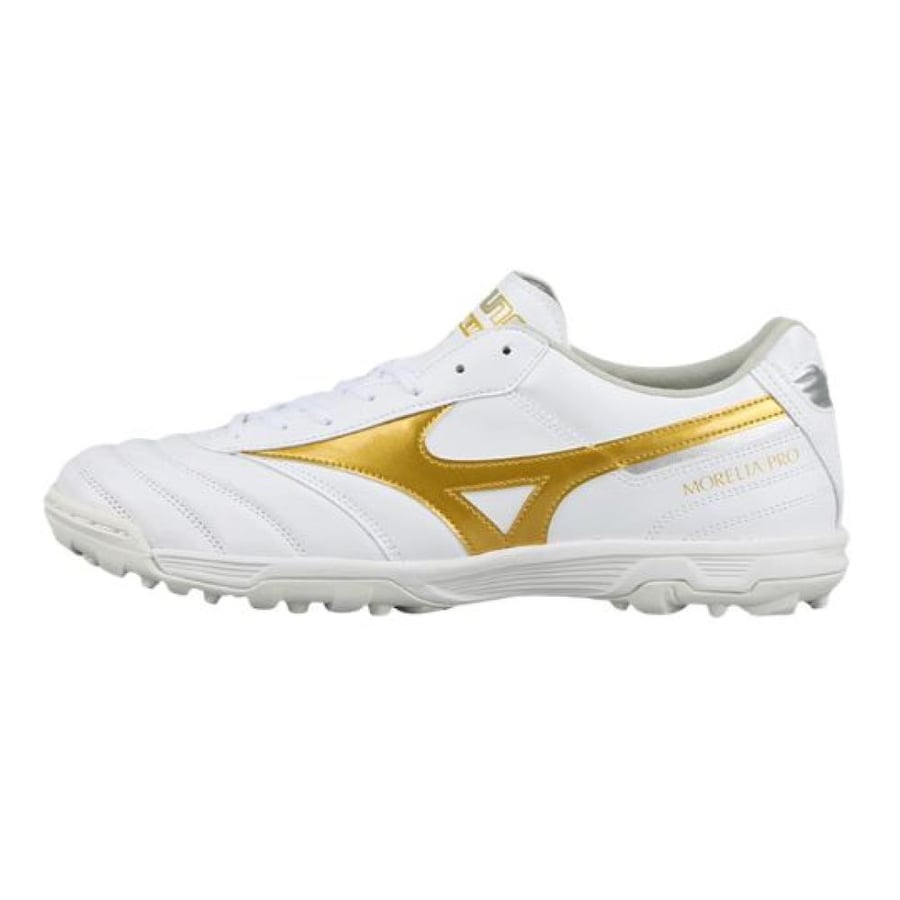 حذاء كرة قدم ميزونو موريليا II برو AS - أبيض وذهبي Mizuno Morelia II Pro