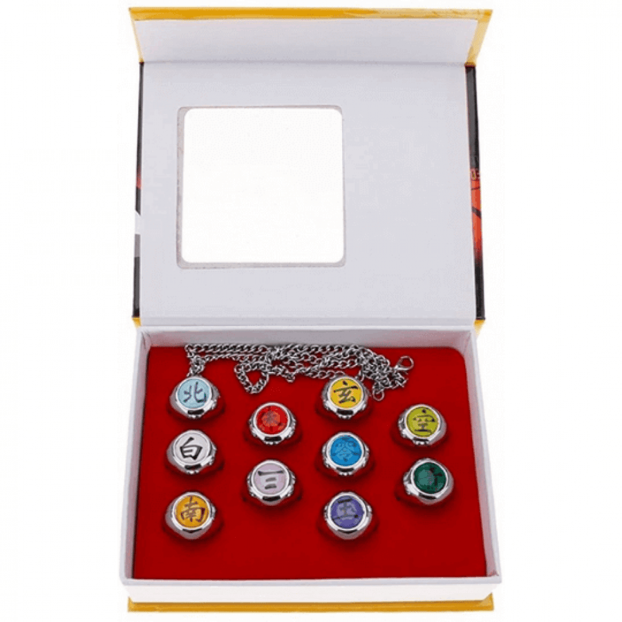 Akatsuki accessories, Naruto anime, various rings