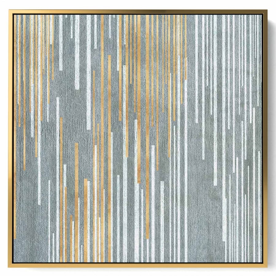 Square canvas painting on a wooden frame, abstract art design, for home, living room, office, decoration