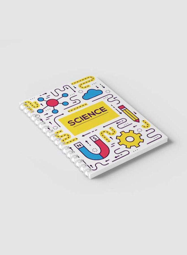 دفتر سلك للمدرسة 60 ورقة أدوات معمل علمي