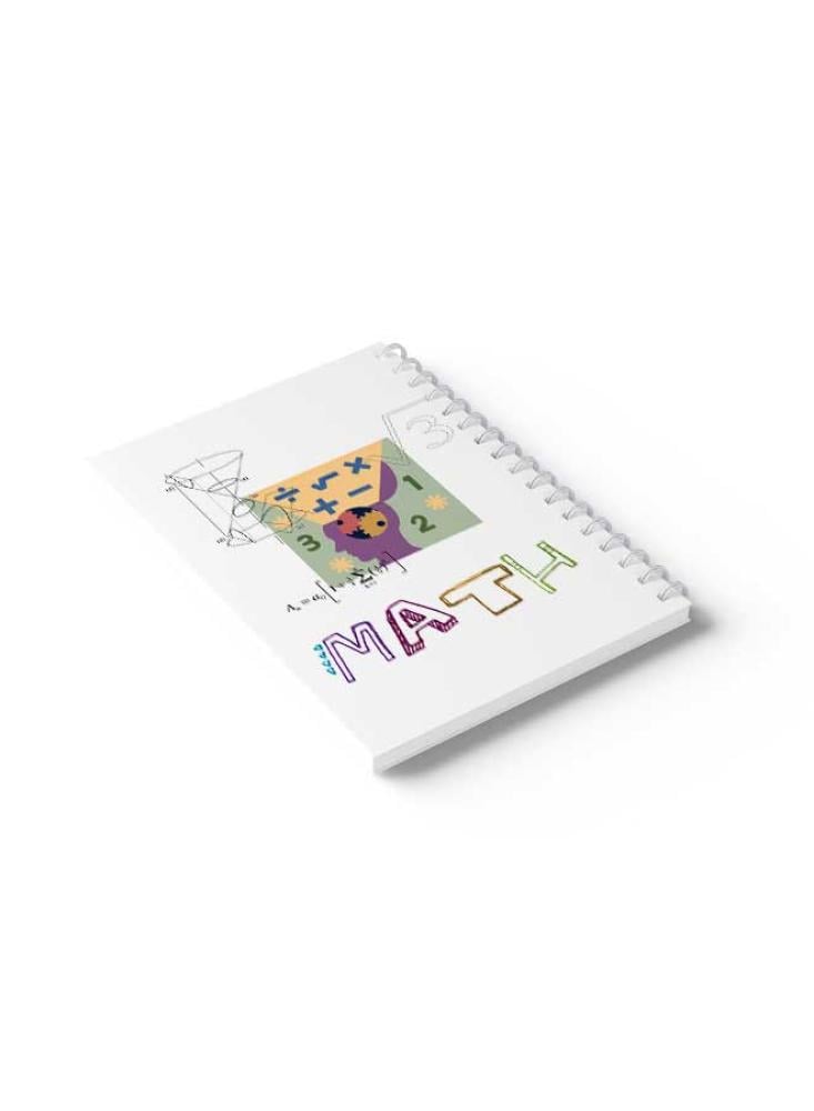 دفتر مربعات سلك علامات رياضية