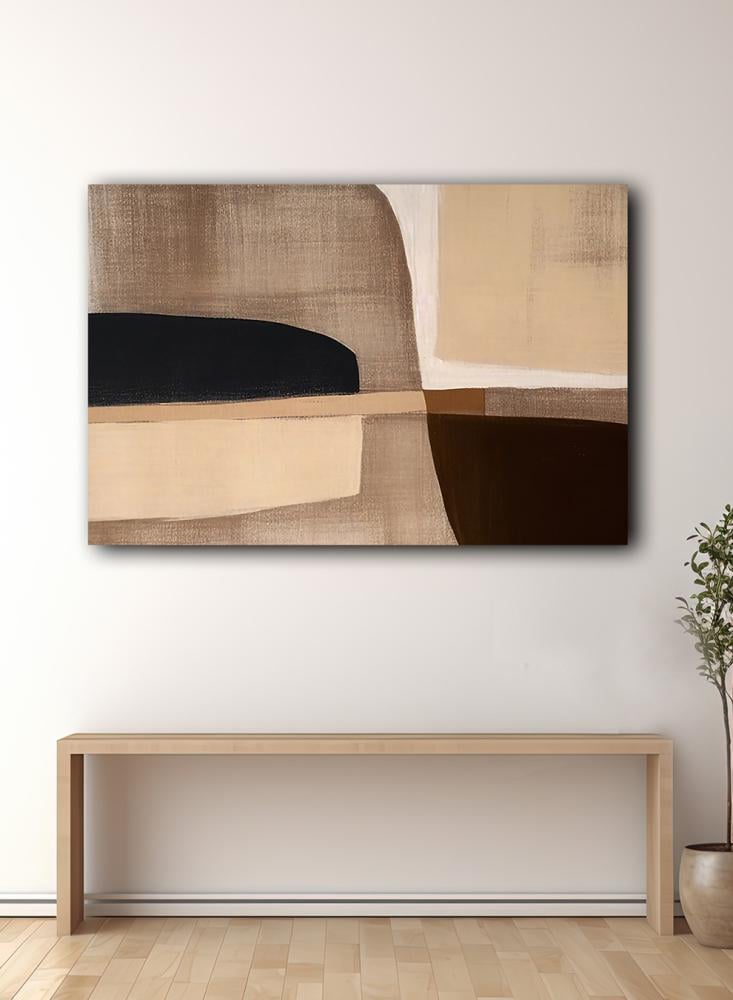 Canvas painting on wooden frame with artistic pattern design