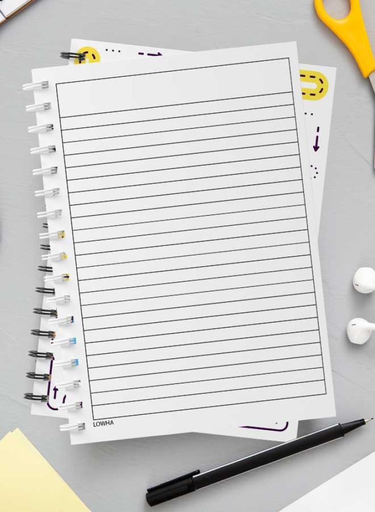 دفتر سلك للمدرسة 60 ورقة أدوات معمل علمي
