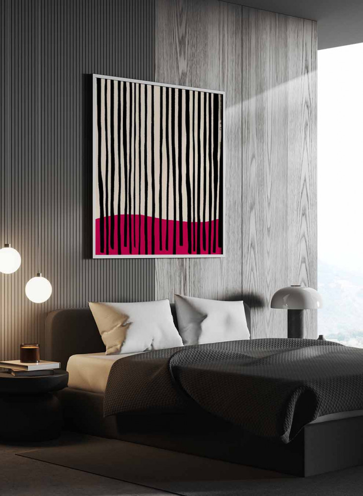 Square canvas painting on a wooden frame, repeating pattern design, for home, living room, office, decoration