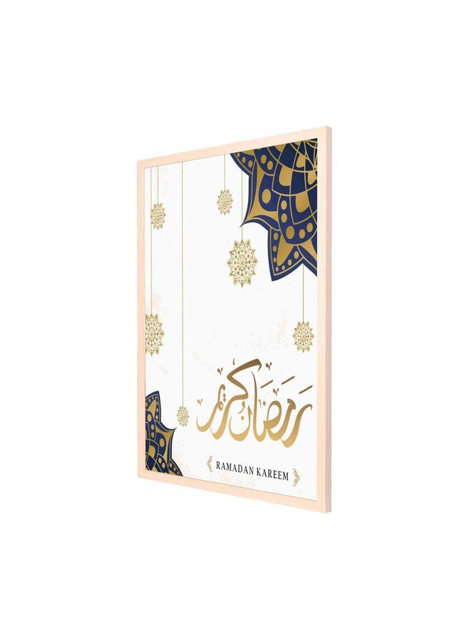لوحة جدارية بوستر بإطار بتصميم رمضان كريم