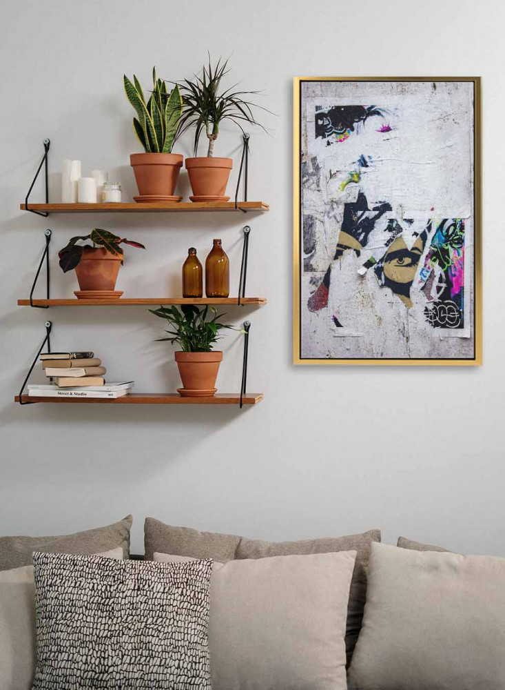 Canvas painting on a wooden frame, abstract art design, for home, living room, office, decoration