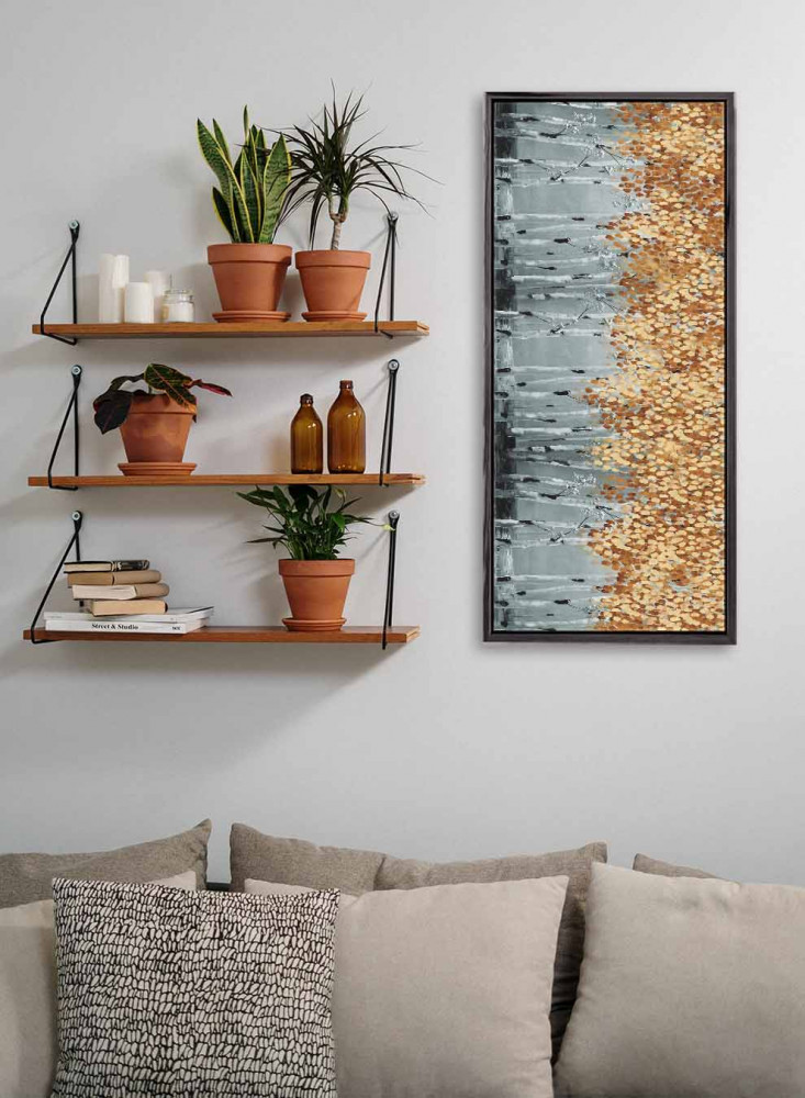 Panorama Landscape Painting on Canvas on Wooden Frame, Abstract Art Design, for Home, Living Room, Office, Decoration