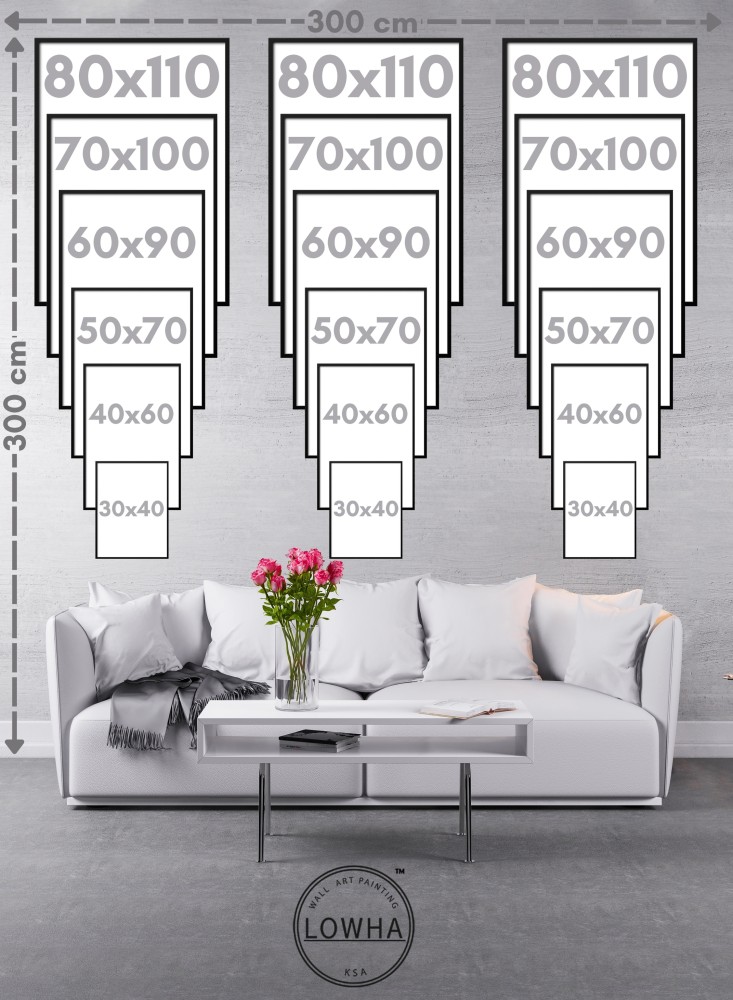 A set of 3 canvas panels on a wooden frame with a butterfly design and the sun