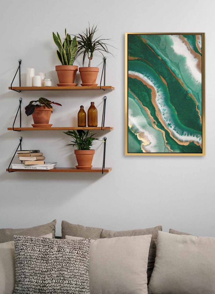 Canvas painting on a wooden frame, abstract art design, for home, living room, office, decoration