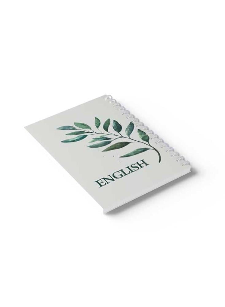 دفتر سلك للمدرسة 60 ورقة تصميم أوراق نباتية