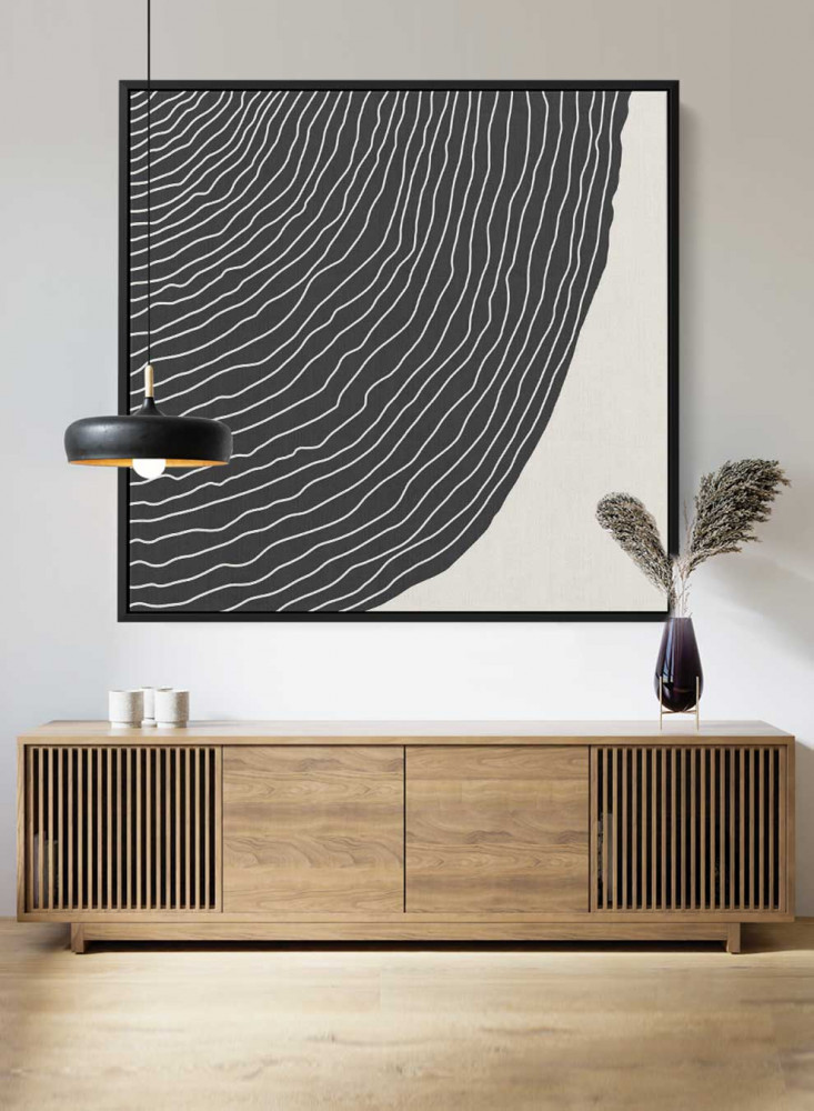 Square canvas painting on a wooden frame, abstract art design, for home, living room, office, decoration