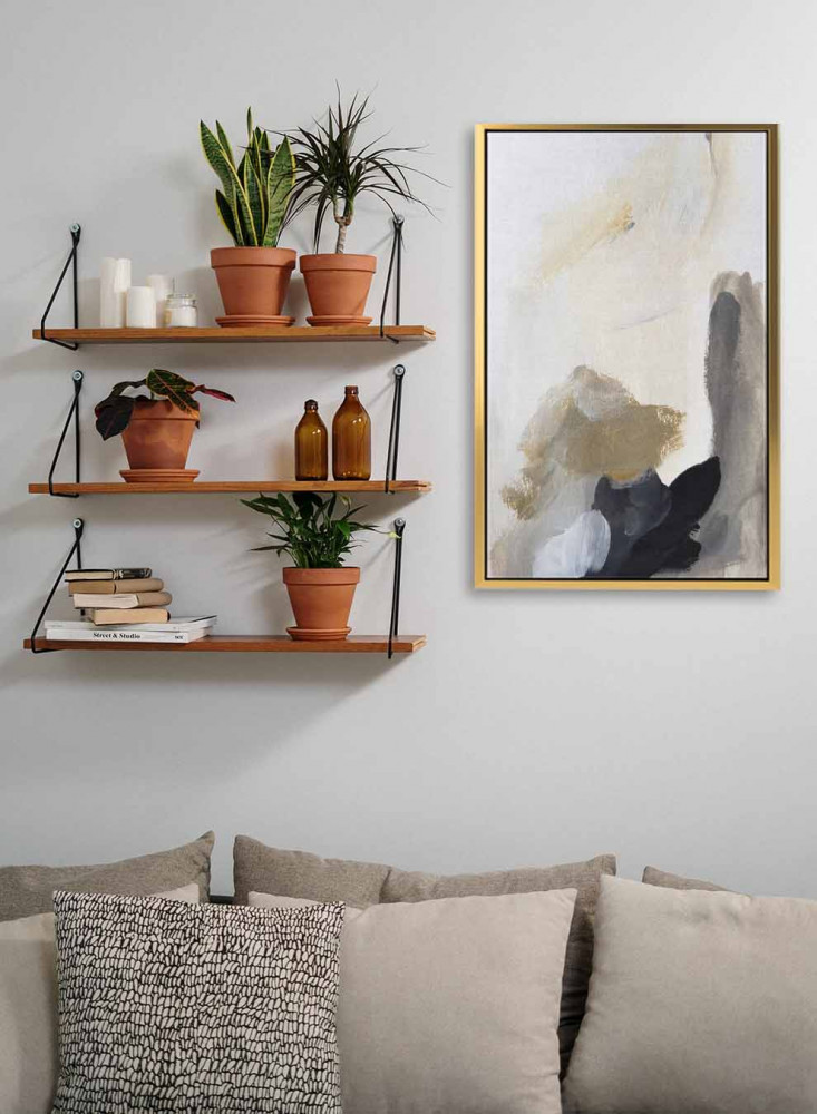 Canvas painting on a wooden frame, abstract art design for going to depths, for home, living room, office, decoration