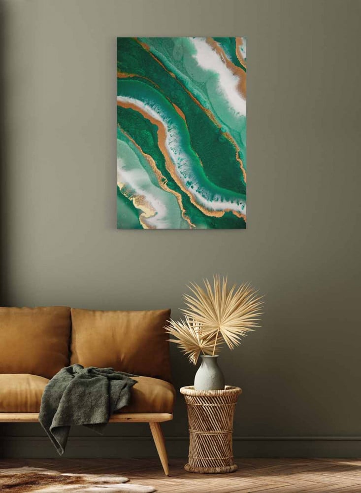 Canvas painting on a wooden frame, abstract art design, for home, living room, office, decoration
