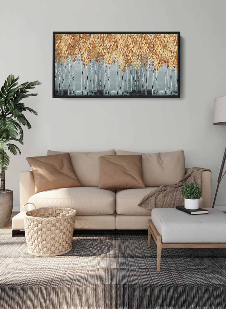 Panorama Landscape Painting on Canvas on Wooden Frame, Abstract Art Design, for Home, Living Room, Office, Decoration