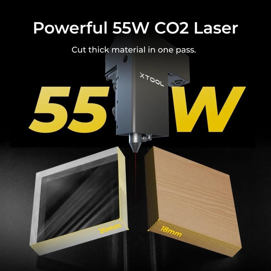 xTool P2S 55W CO2 Laser (Machine Only)