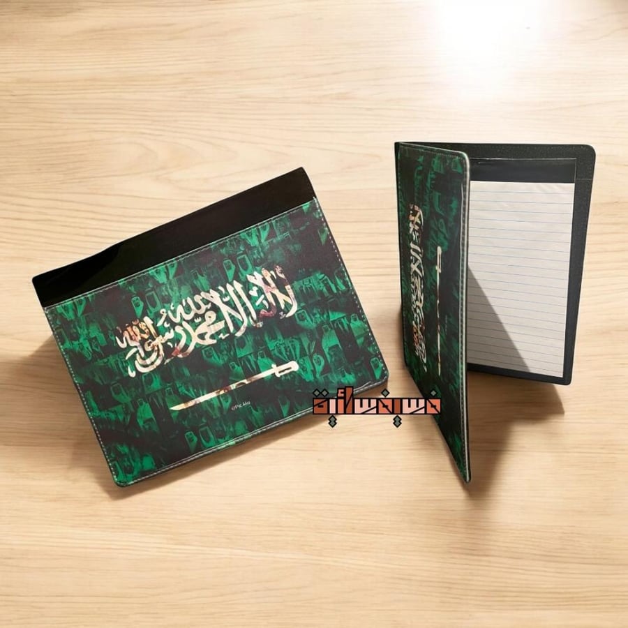 حافظة دفتر بتصميم جميع ملوك السعودية
