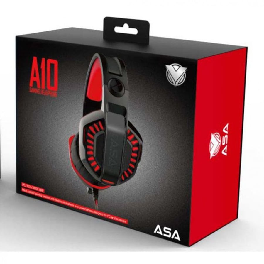 ASA A10 Gaming headset - RED سماعة