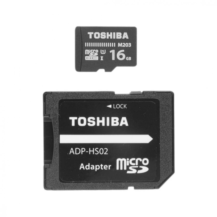 TOSHIBA microSDHC UHS-I Card with Adapter 16GB
