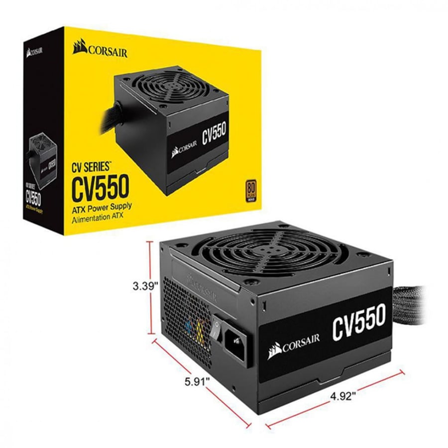CORSAIR CV Series CV550 550 Watt 80 Plus