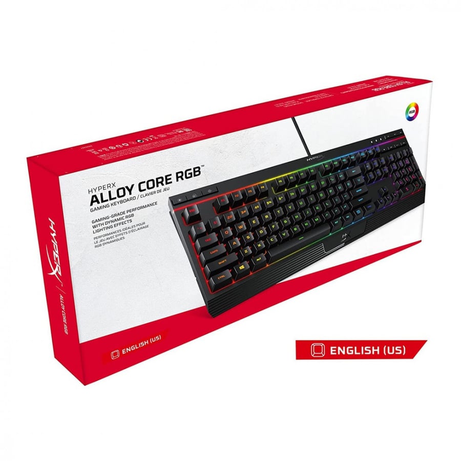 HYPERX ALLOY CORE RGB GAMING KEYBOARD
