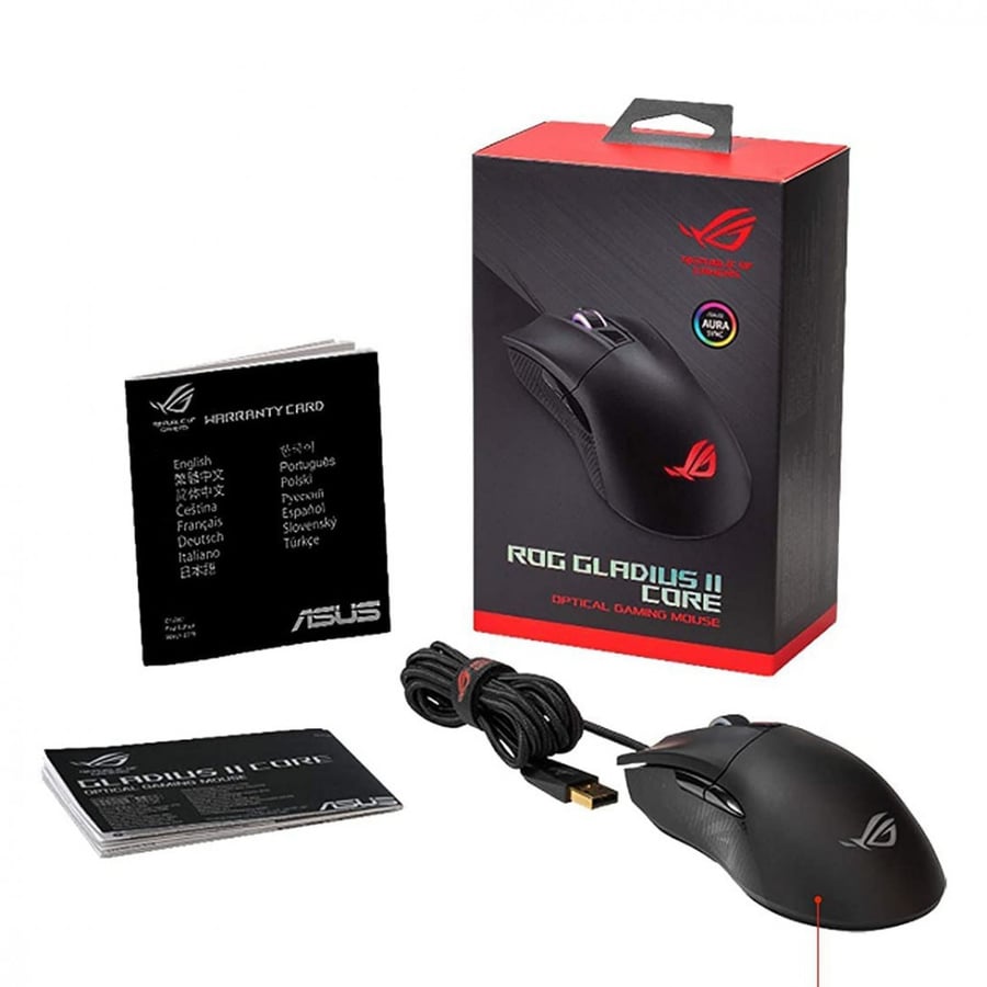 Mouse ROG Gladius II Core ماوس