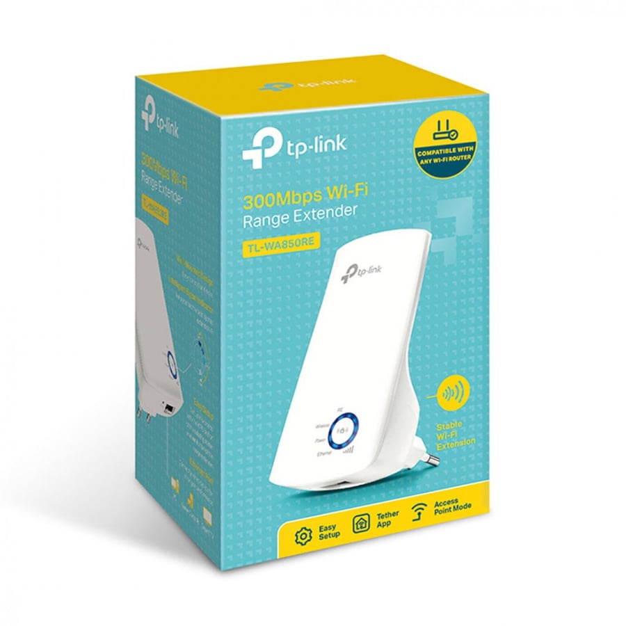 TP-Link TL-WA850RE Universal WiFi Range Extender - 300 Mbps