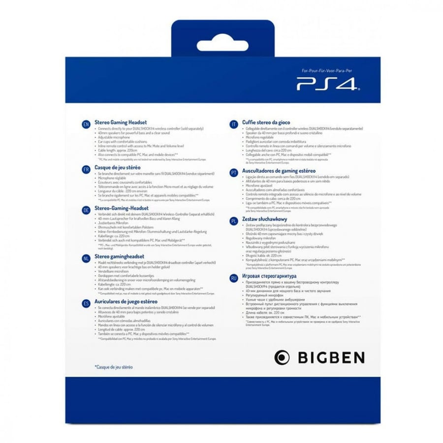 STEREO GAMING HEADSET PS5 PS4 COMPATIBLE