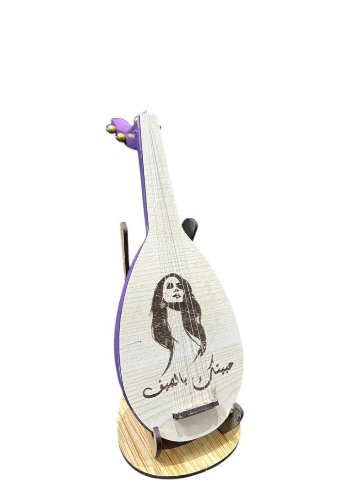 Luxurious wooden masterpiece in the shape of a musical instrument, large size – an elegant artistic touch for your home decor
