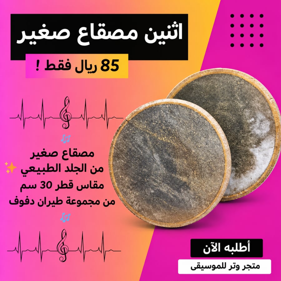 اثنين دف مصقاع من الجلد – مقاس 30 سم