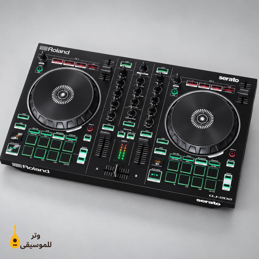 وحدة تحكم DJ Roland DJ-202 – قناتان وأربعة أسطح تحكم