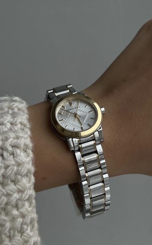 BURBERRY BU9217 Ladies Two Tone The City Watch