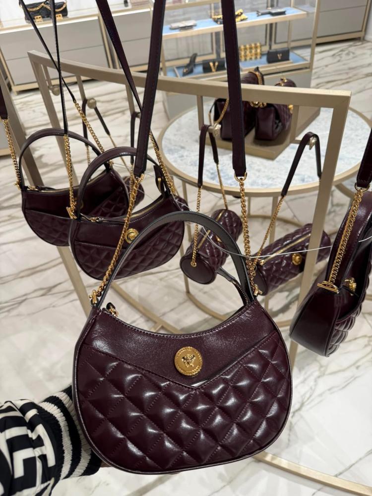 Versace medusa leather handbag