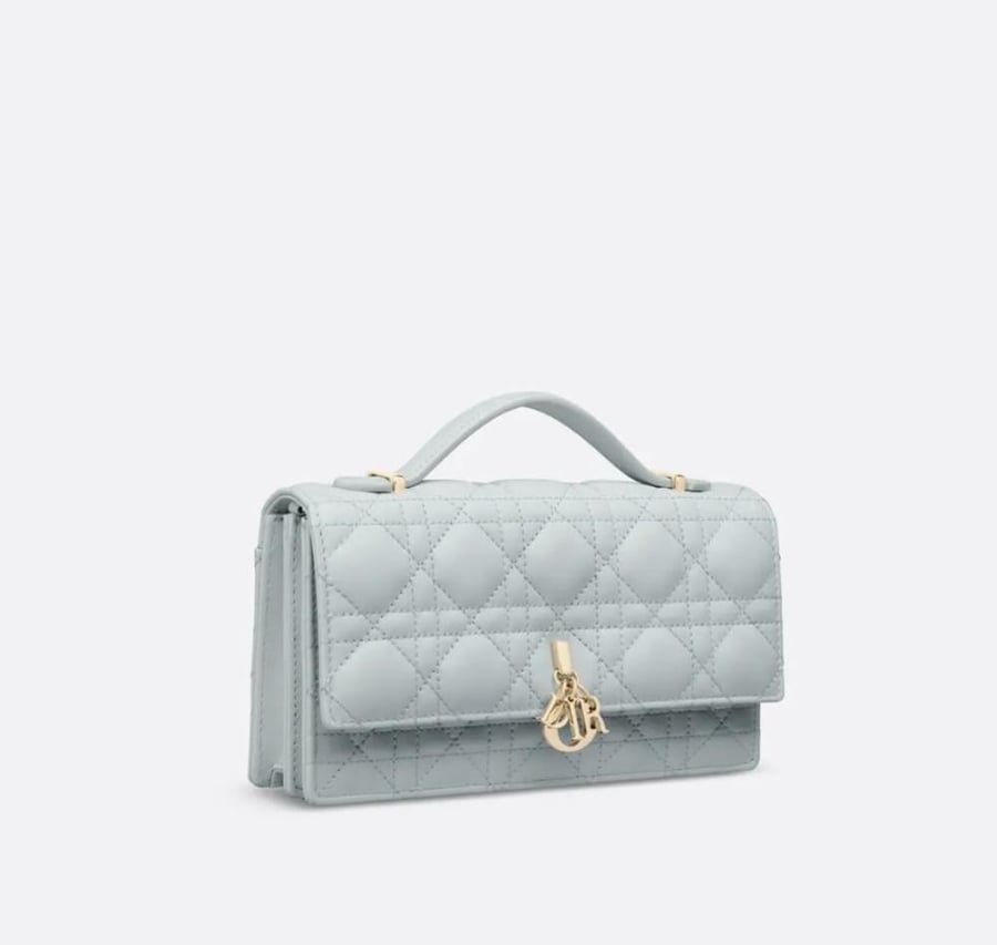 My Lady Dior Pouch Bag Cannage Leatherr Bag