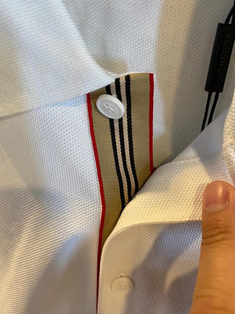 Burberry Polo Shirt For Men White Color