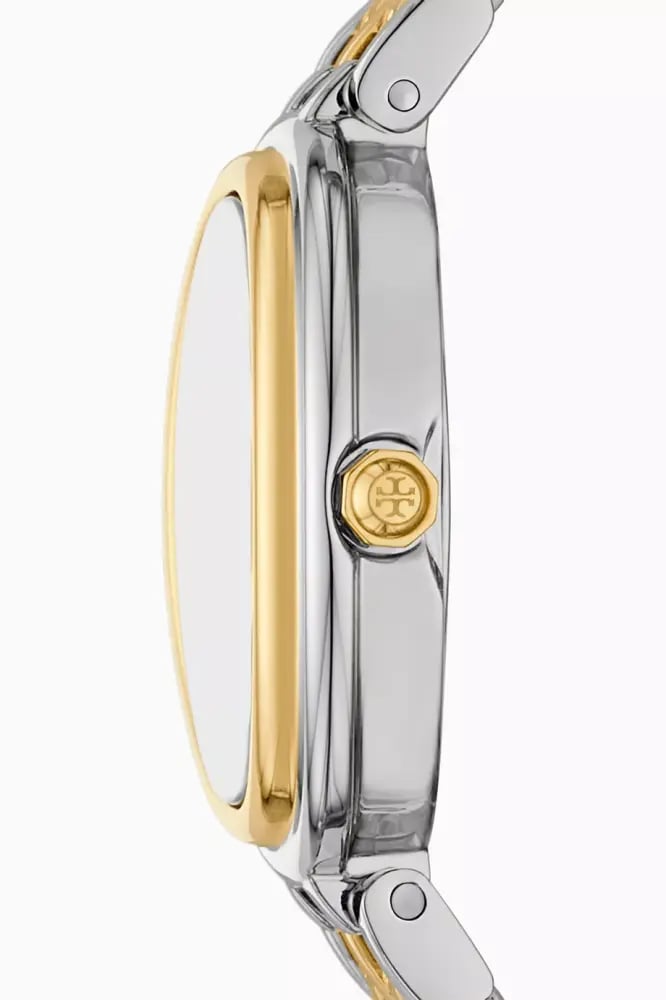 TORY BURCH Oval Stainless Quartz Watch