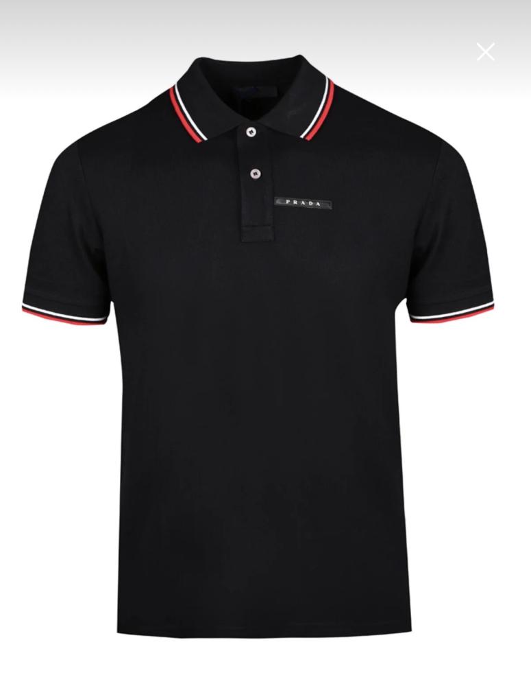 Prada Polo Shirt in Black Colour