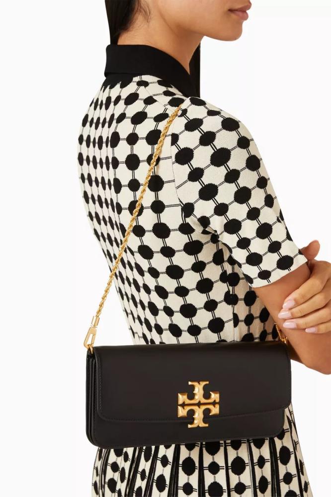 Tory Burch Eleanor leather clutch bag