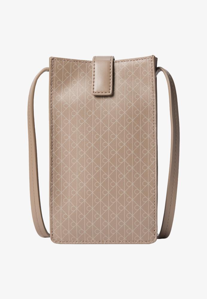 Calvin Klein Allover Emblem Logo Phone Crossbody Bag