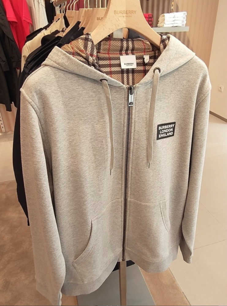 Burberry hoodie grey
