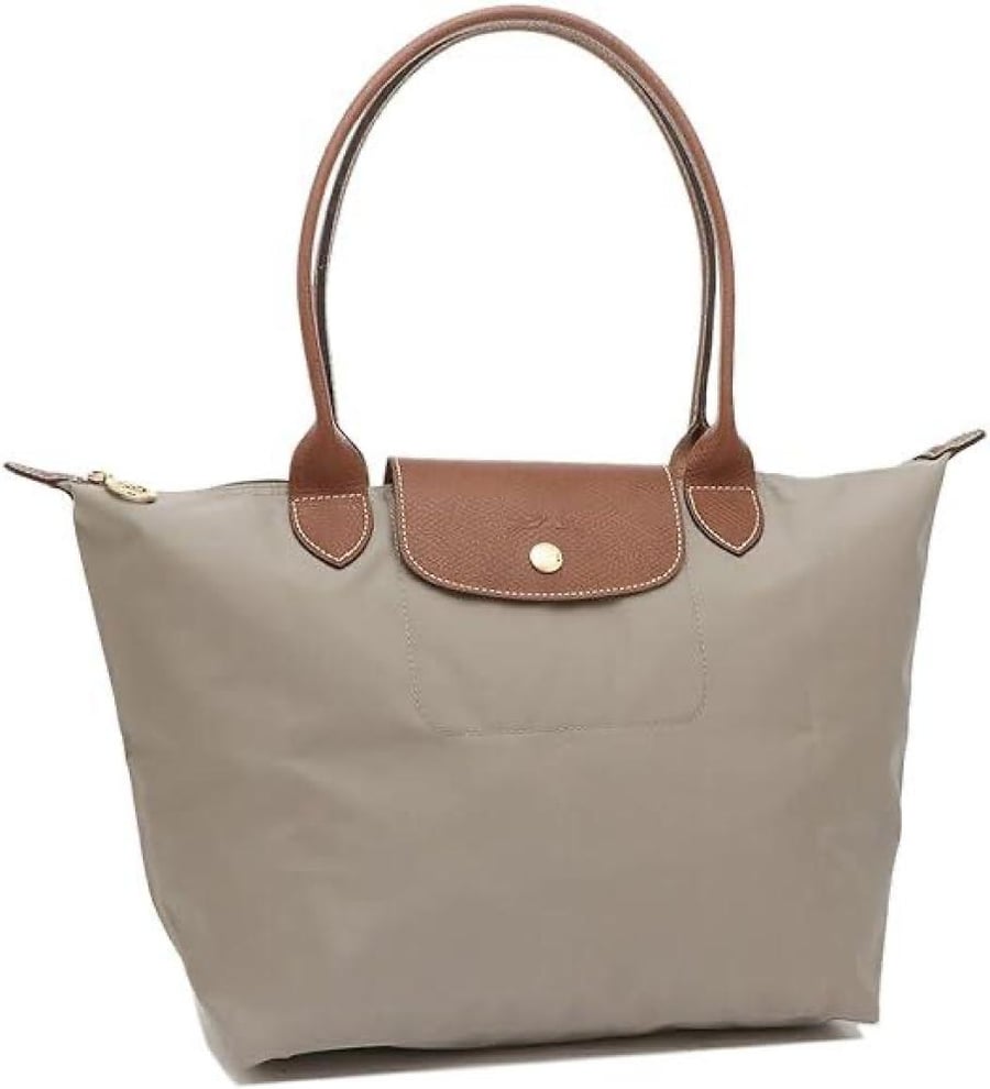 Longchamp Medium Le Pliage Tote Bag Grey Color